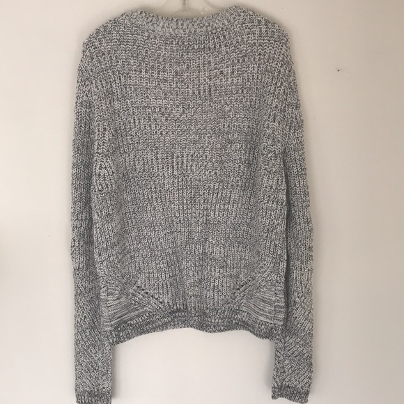 H&M Black & White Marled Crewneck Sweater - Picture 4 of 6